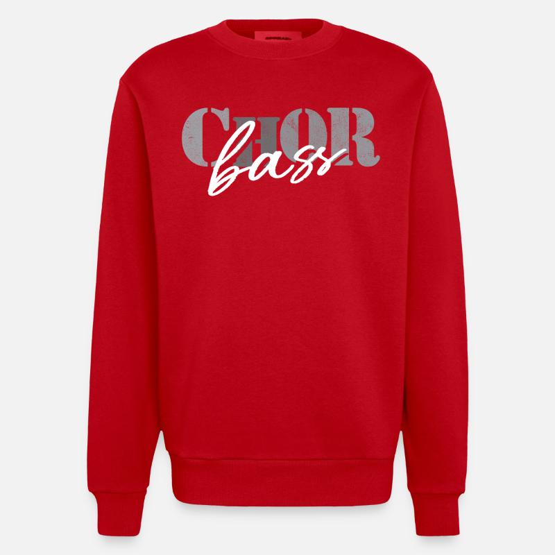 Basse de chœur - Sweat bio épais oversize fabriqué en UE - rouge
