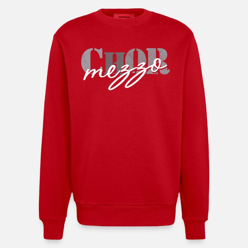 Mezzo-soprano de chœur - Sweat bio épais oversize fabriqué en UE - rouge