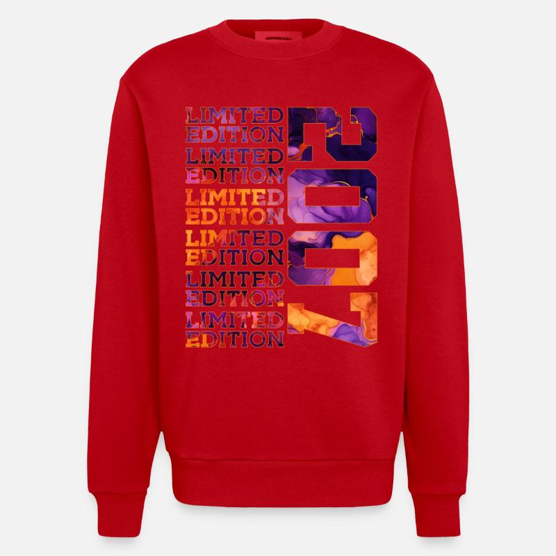 19E ANNIVERSAIRE ÉDITION LIMITÉE 2007 - Sweat bio épais oversize fabriqué en UE - rouge