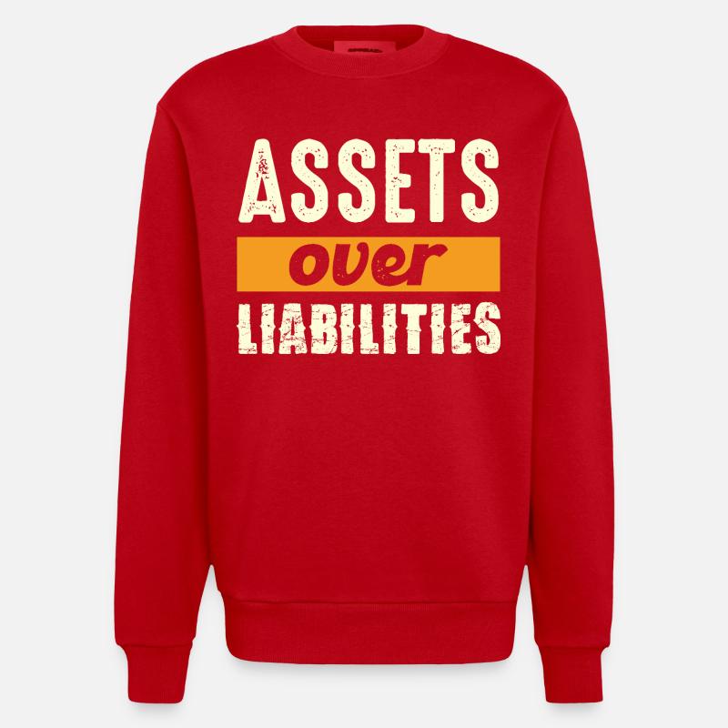 Actifs plutôt que passifs - Sweat bio épais oversize fabriqué en UE - rouge