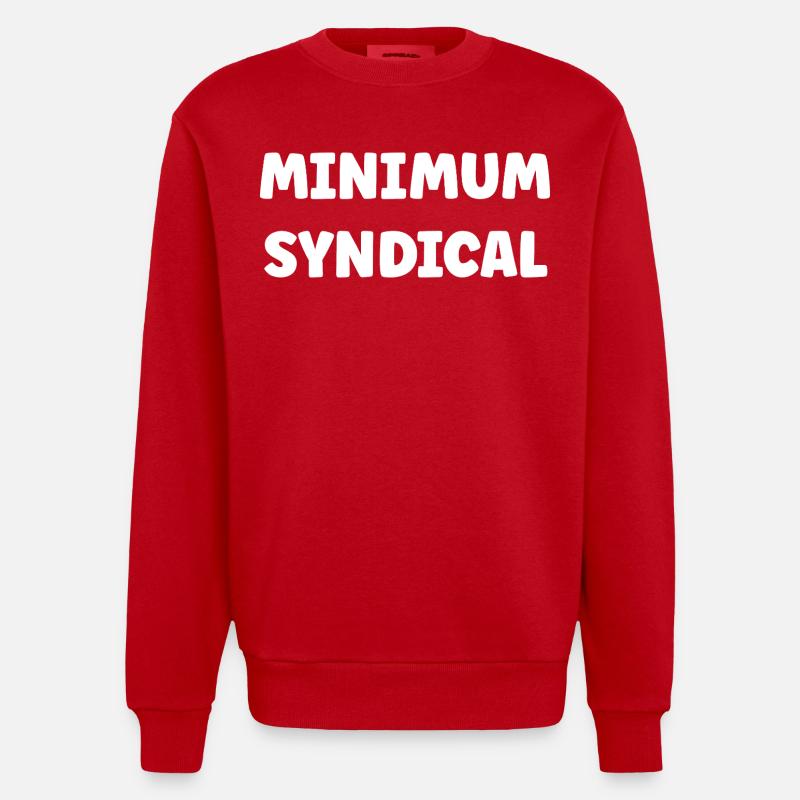 Gewerkschaftsminimum - Heavyweight Oversized Organic Crew Neck Made in EU - Rot