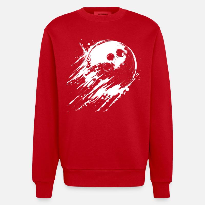 boule de bowling - Sweat bio épais oversize fabriqué en UE - rouge