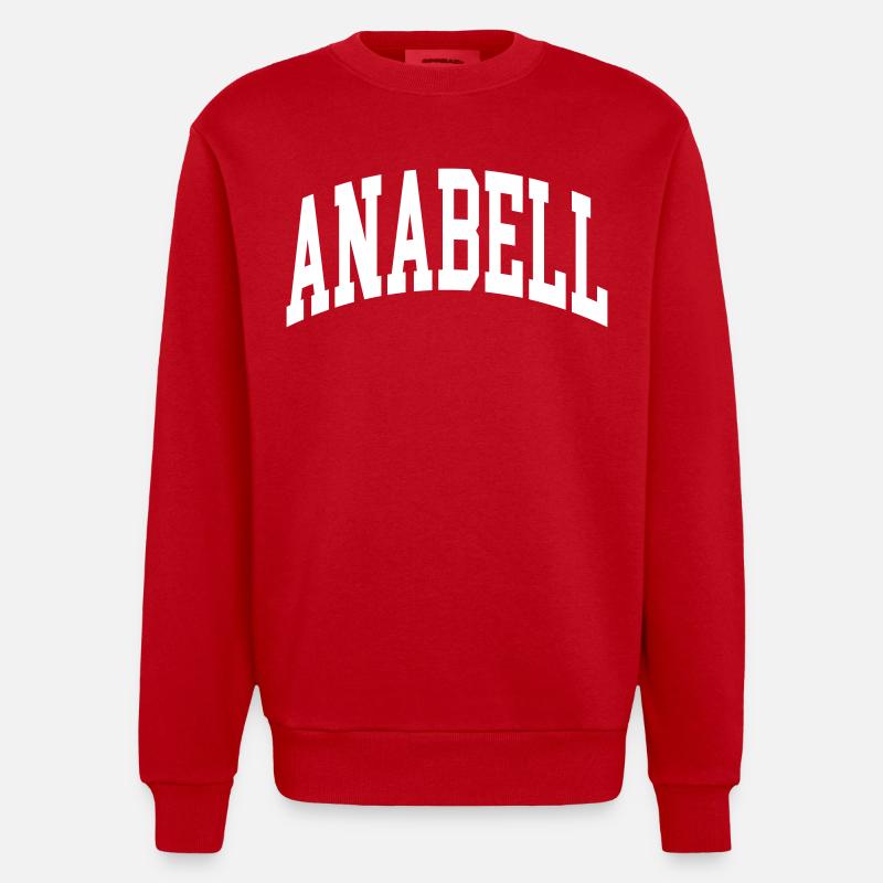 Anabell - Sweat bio épais oversize fabriqué en UE - rouge