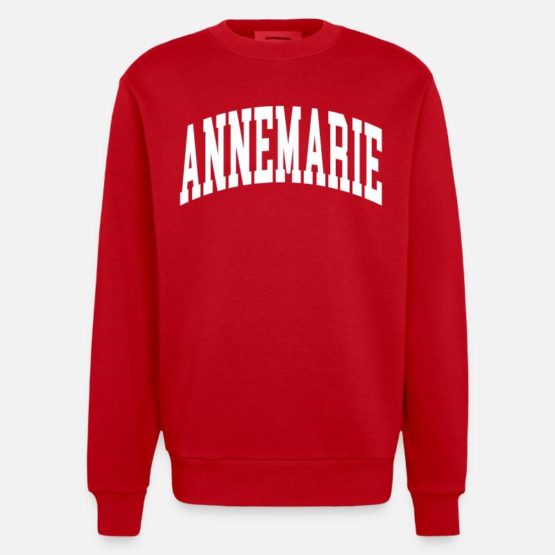 Annemarie - Sweat bio épais oversize fabriqué en UE - rouge