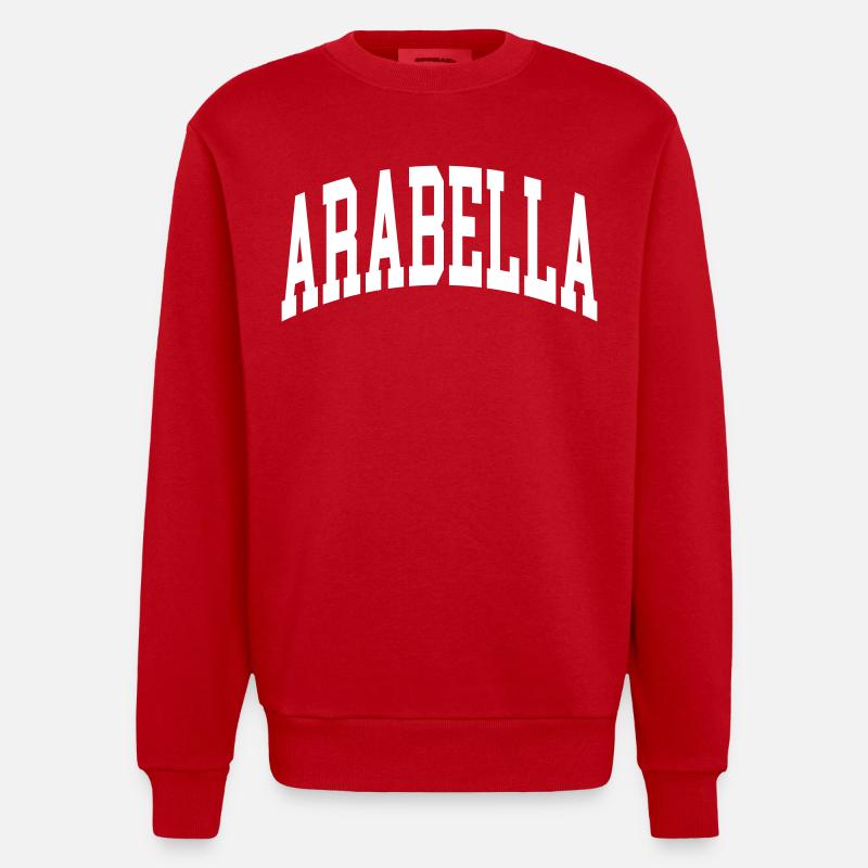 Arabella - Sweat bio épais oversize fabriqué en UE - rouge