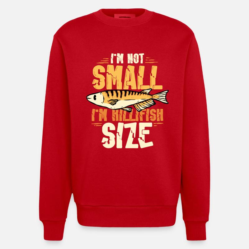 Zahnkarpfen Killfisch Zahnkärpflinge - Heavyweight Oversized Organic Crew Neck Made in EU - Rot