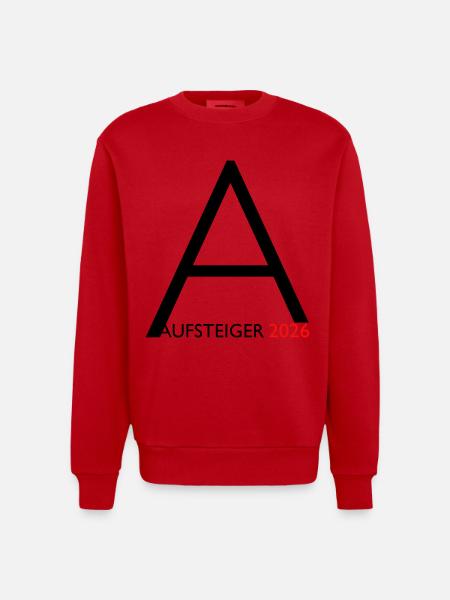Promoted 2026 Promotion - Heavyweight Oversized Organic Crew Neck Made in EU - red