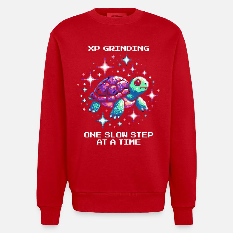 Grinder l’XP | Tortue - Sweat bio épais oversize fabriqué en UE - rouge