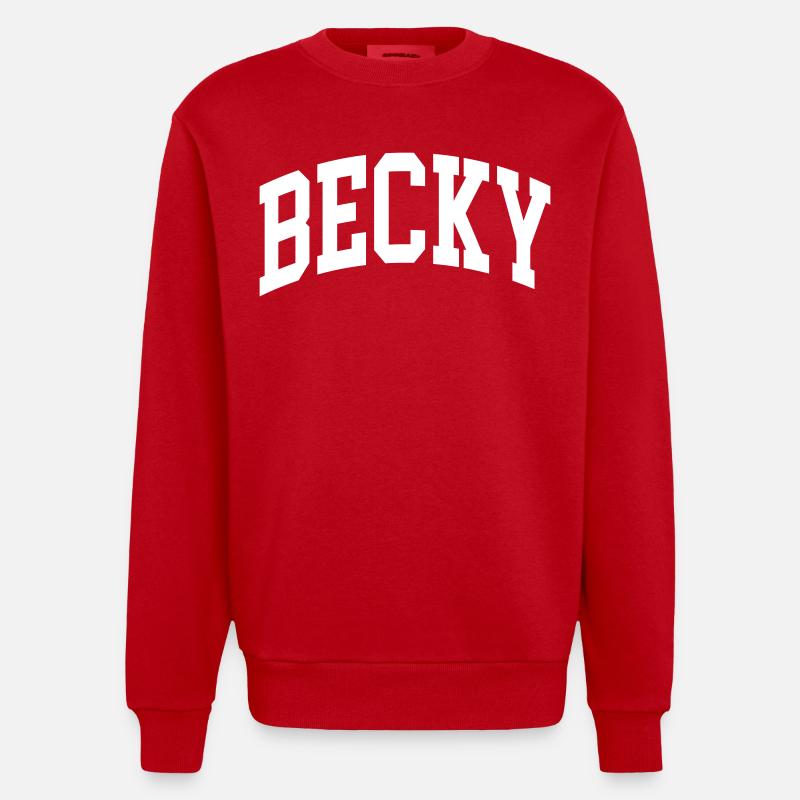 Becky - Sweat bio épais oversize fabriqué en UE - rouge