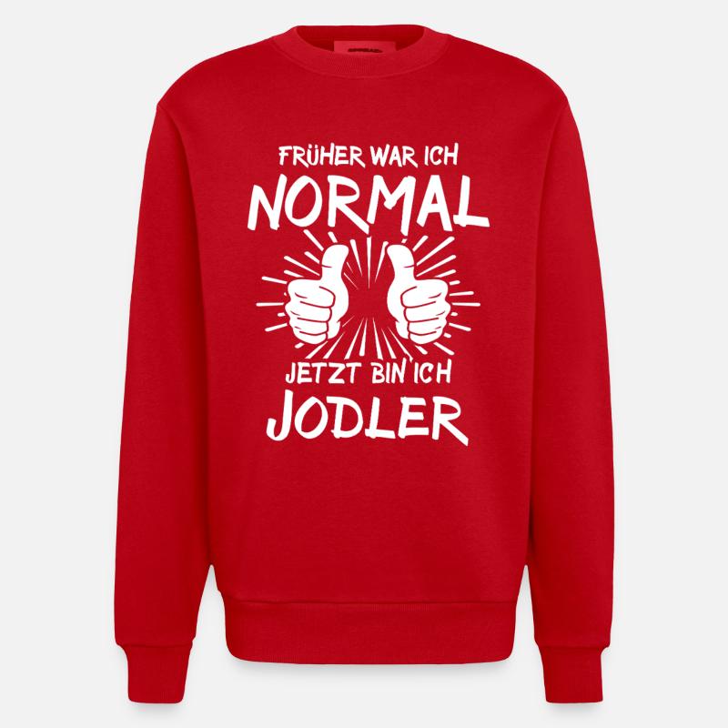 Yodels - Sweat bio épais oversize fabriqué en UE - rouge