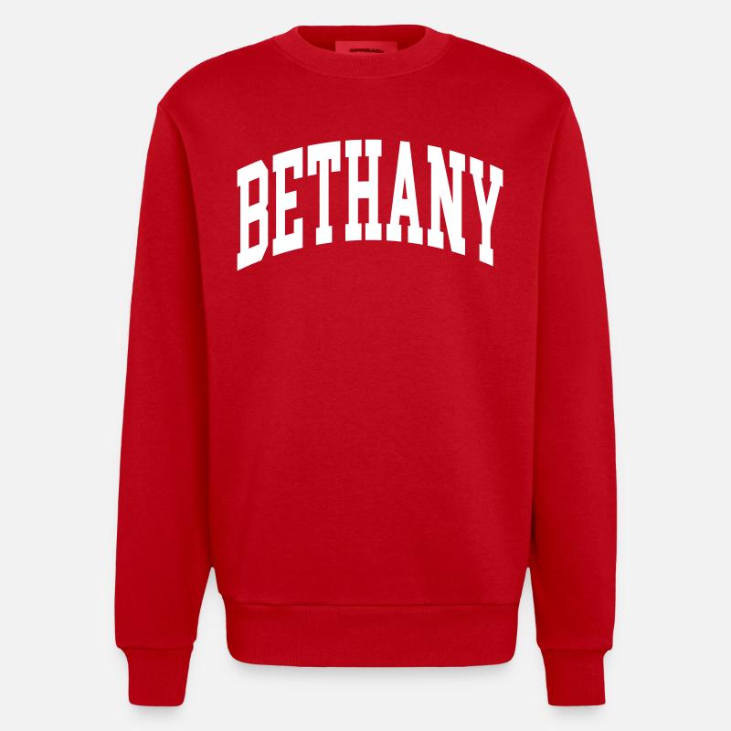 Bethany - Sweat bio épais oversize fabriqué en UE - rouge