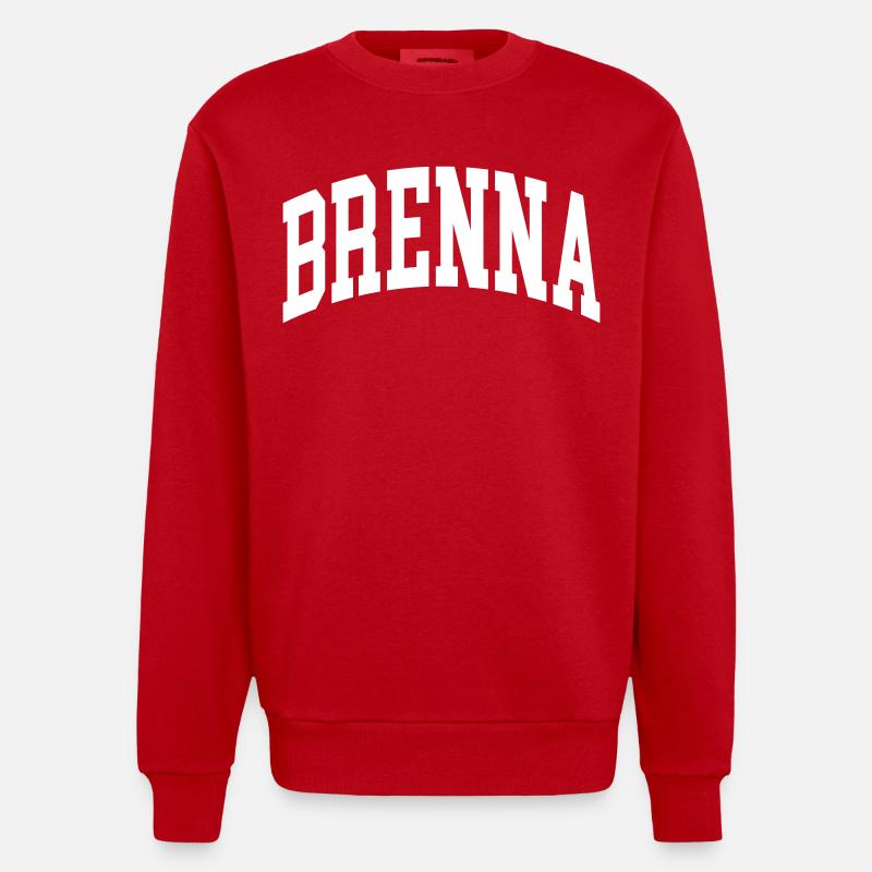 Brenna - Sweat bio épais oversize fabriqué en UE - rouge