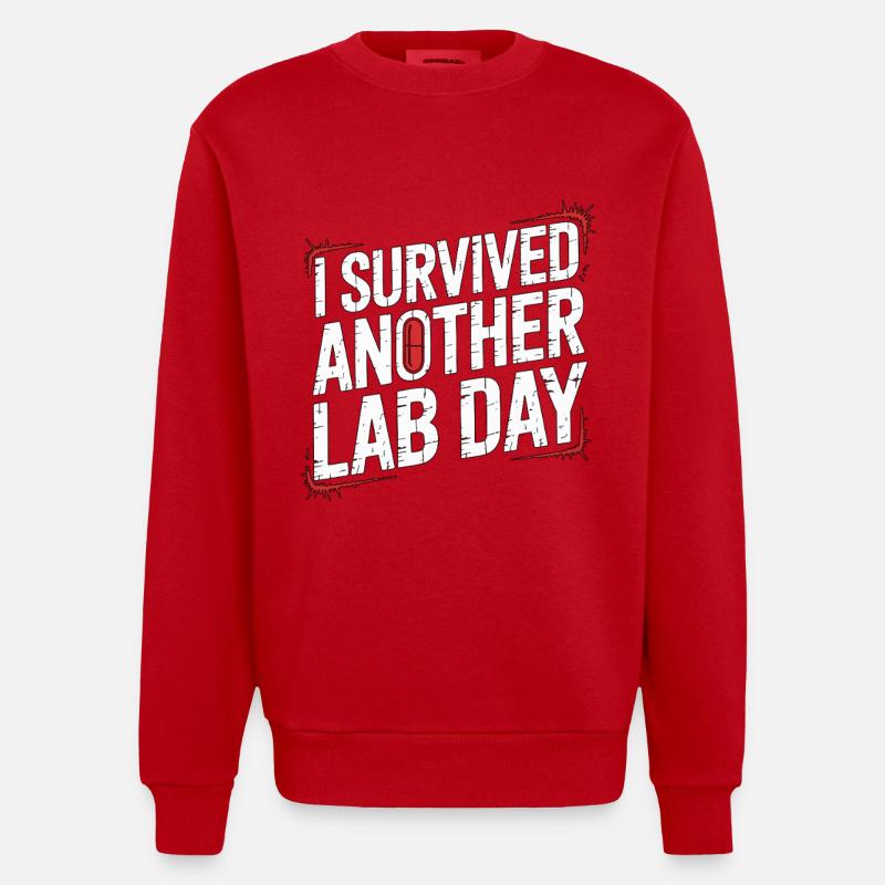 Pharmacist Student I Survived Another Medicine - Heavyweight Oversized Organic Crew Neck Made in EU - Rot