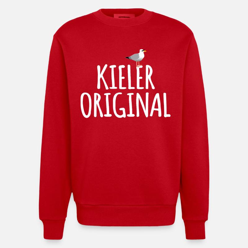 Kiel Original - Sweat bio épais oversize fabriqué en UE - rouge