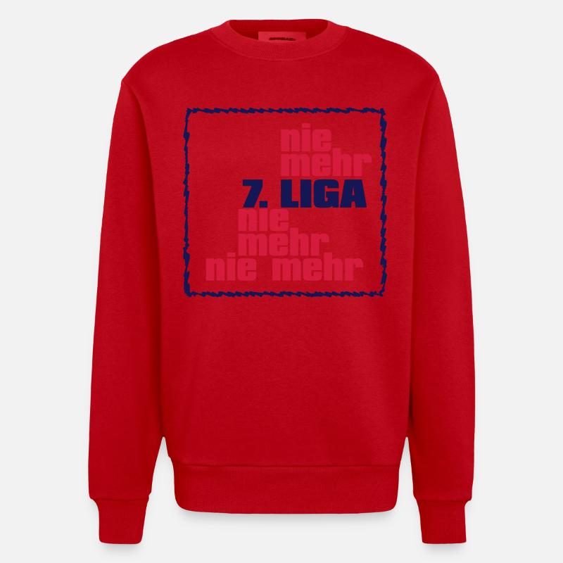 Plus de 7e ligue - Sweat bio épais oversize fabriqué en UE - rouge