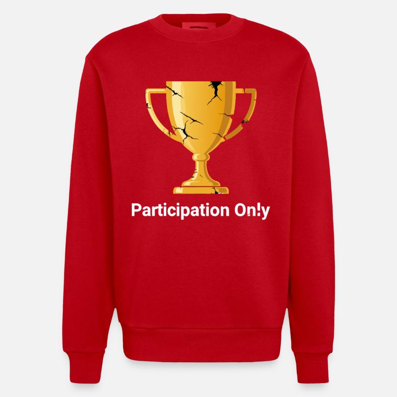 Coupe des participants - Sweat bio épais oversize fabriqué en UE - rouge