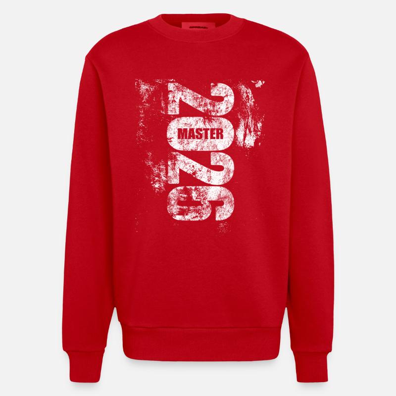 Master 2026 | Finally done - Heavyweight Oversized Organic Crew Neck Made in EU - red