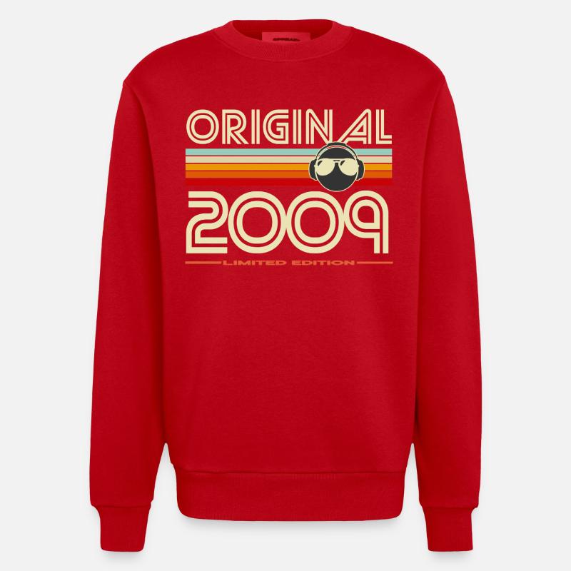 Original 2009 Édition rétro - Sweat bio épais oversize fabriqué en UE - rouge