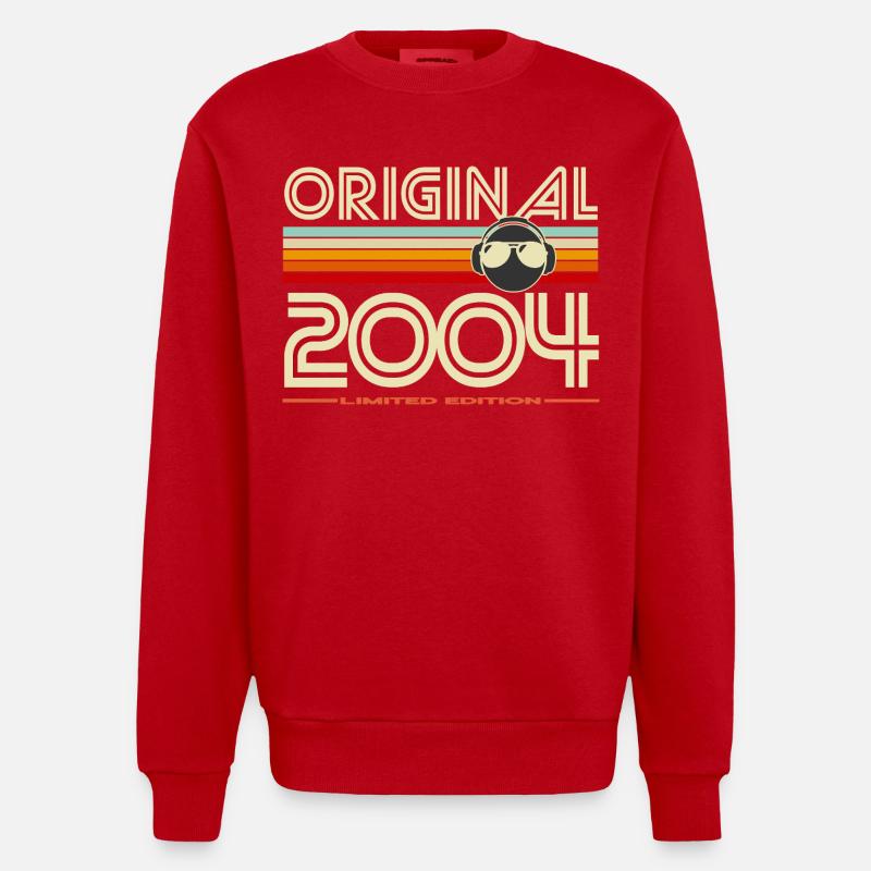 Original 2004 édition limitée - Sweat bio épais oversize fabriqué en UE - rouge