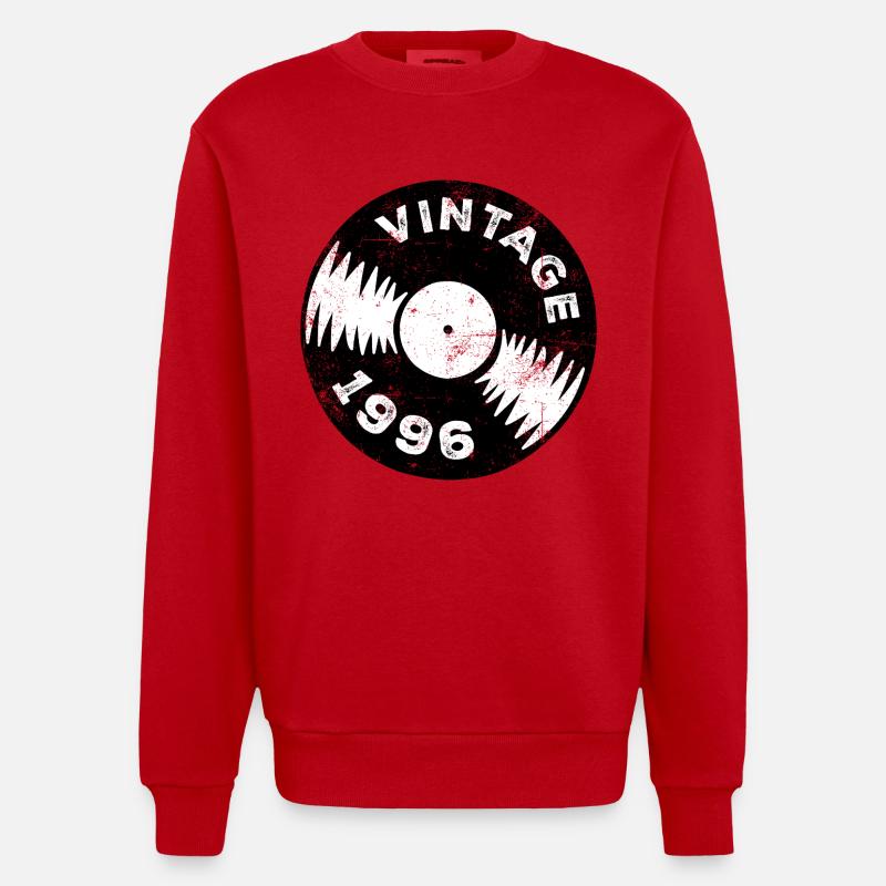 30e anniversaire du millésime 1996 - Sweat bio épais oversize fabriqué en UE - rouge