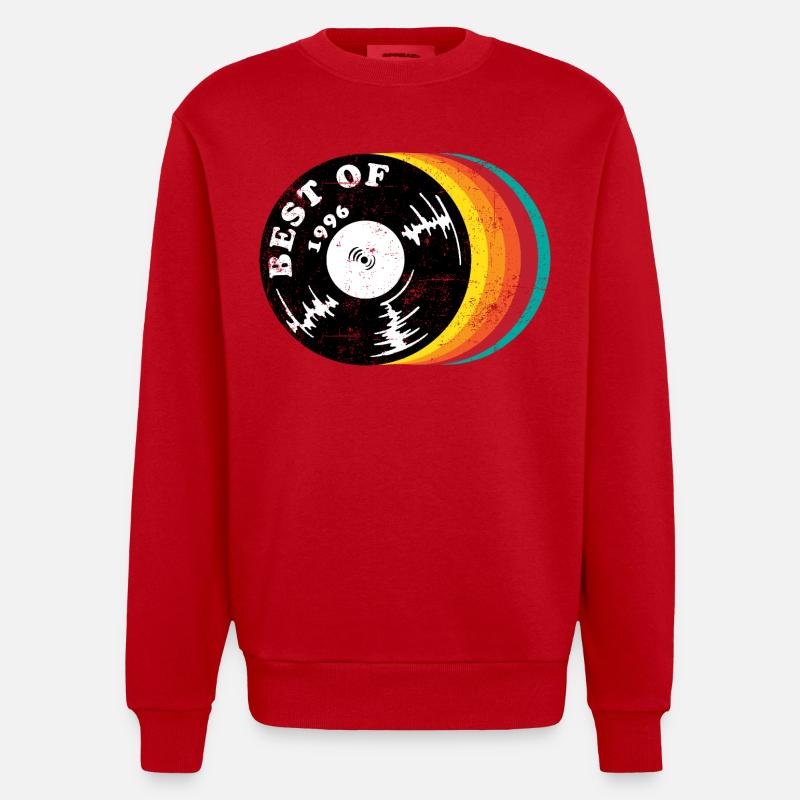 30e anniversaire du millésime 1996 - Sweat bio épais oversize fabriqué en UE - rouge