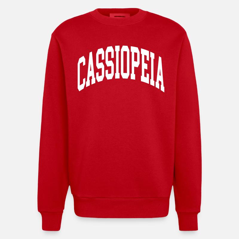 Cassiopée - Sweat bio épais oversize fabriqué en UE - rouge