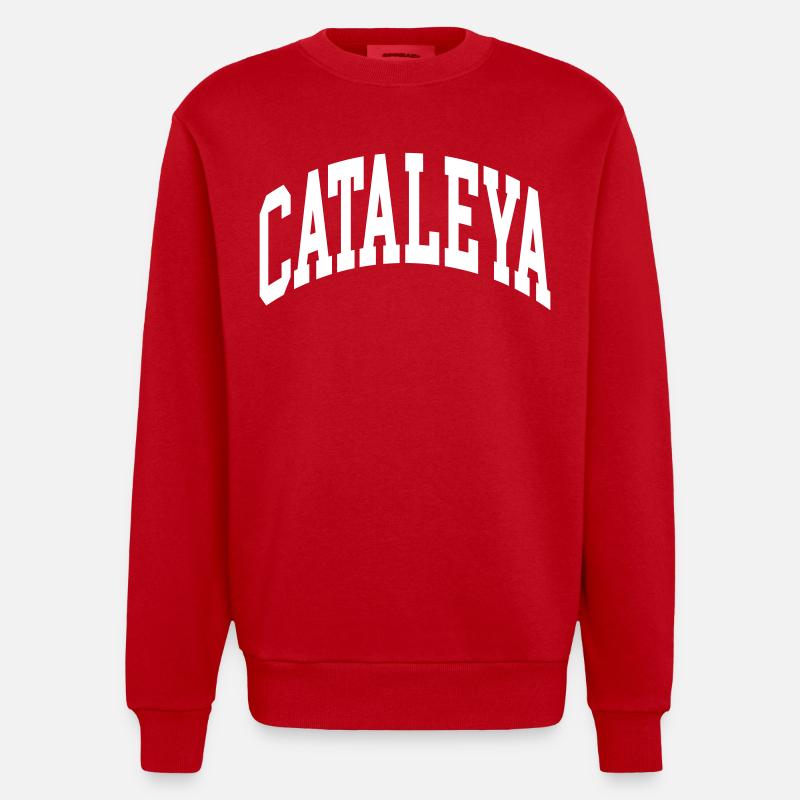 Cataleya - Sweat bio épais oversize fabriqué en UE - rouge