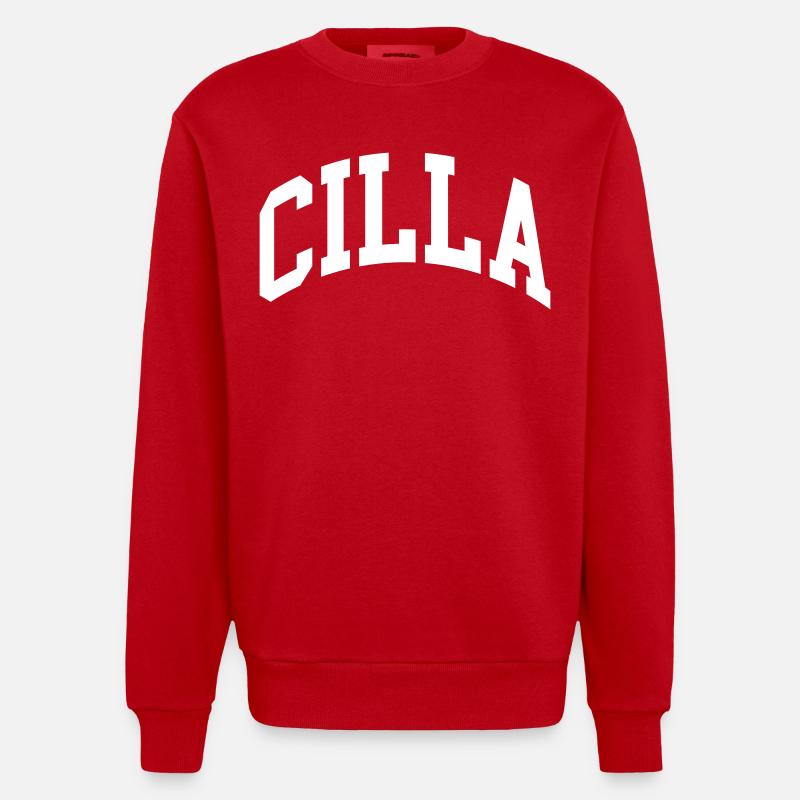 Cilla - Sweat bio épais oversize fabriqué en UE - rouge