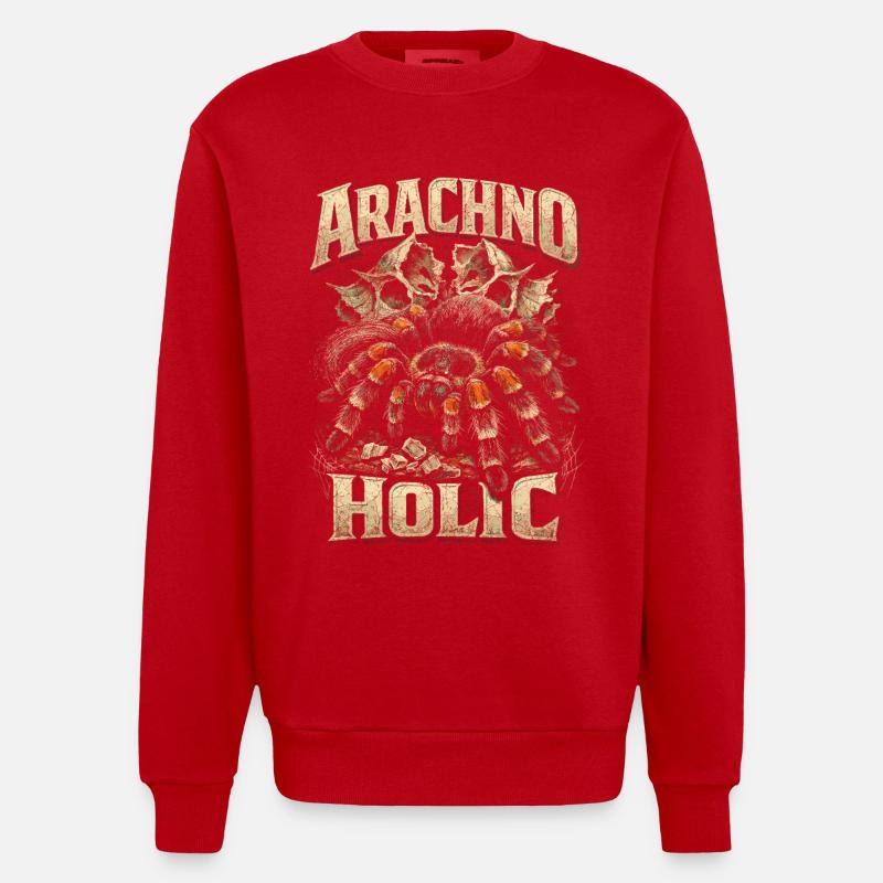 Tarantula Arachno Holic - Sweat bio épais oversize fabriqué en UE - rouge