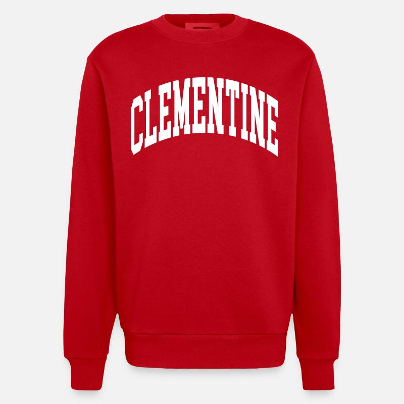 Clémentine - Sweat bio épais oversize fabriqué en UE - rouge