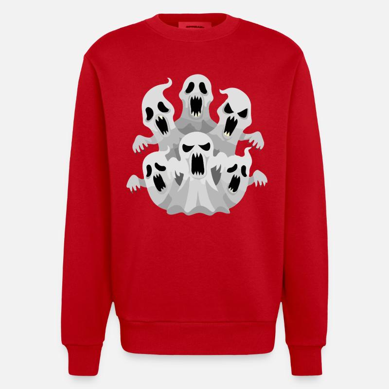 Ghost Pack - Sweat bio épais oversize fabriqué en UE - rouge