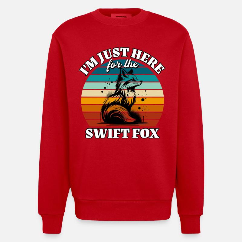 Lustige Swiftfuchs Sprüche - Heavyweight Oversized Organic Crew Neck Made in EU - Rot