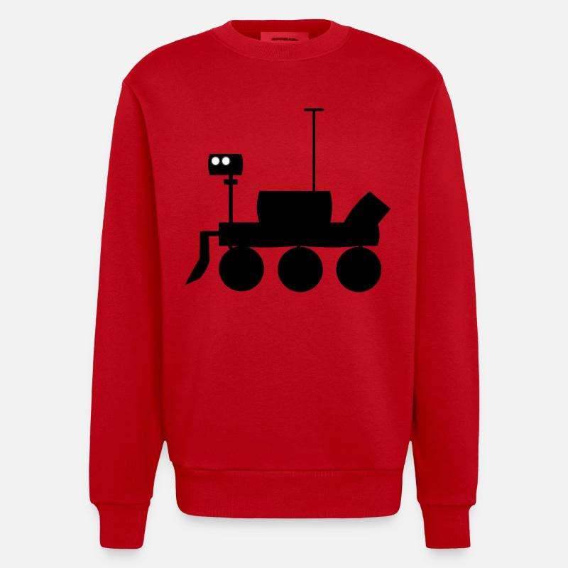 Véhicule Mars Explorer - Sweat bio épais oversize fabriqué en UE - rouge