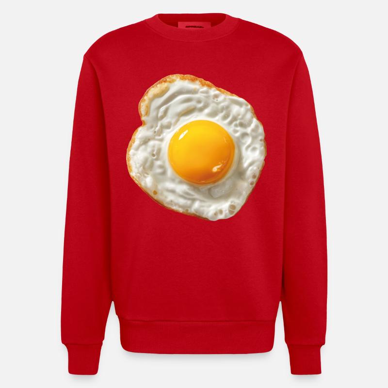 Spiegelei - Heavyweight Oversized Organic Crew Neck Made in EU - Rot