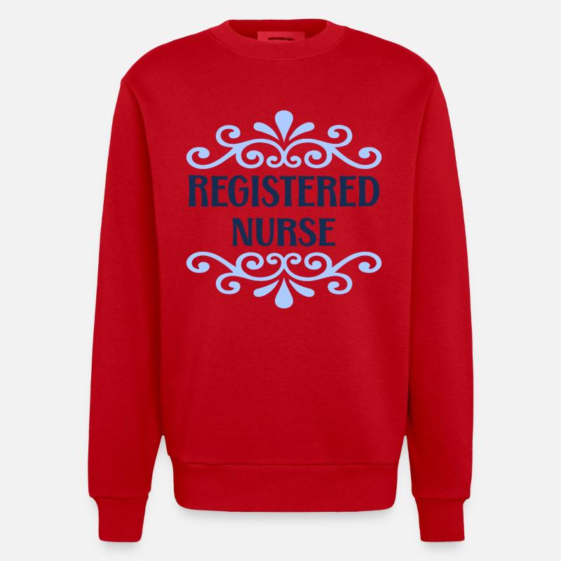 Infirmière - Sweat bio épais oversize fabriqué en UE - rouge