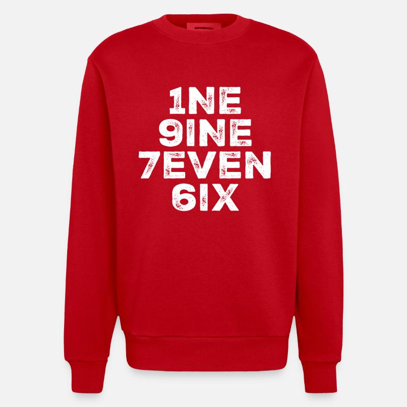 Millésime 1976 - Sweat bio épais oversize fabriqué en UE - rouge