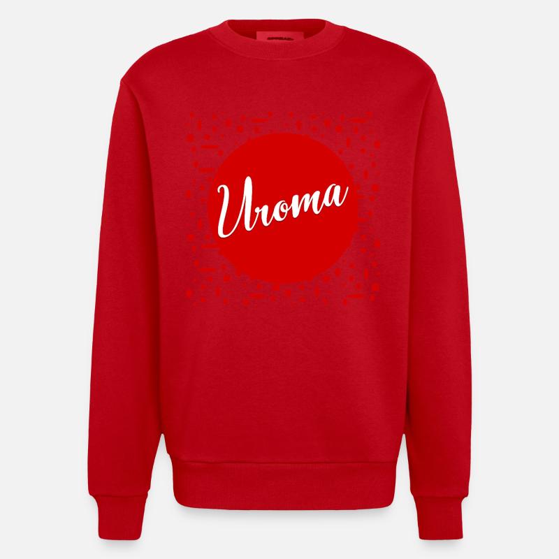 Annonce du bébé à l’arrière-grand-mère - Sweat bio épais oversize fabriqué en UE - rouge