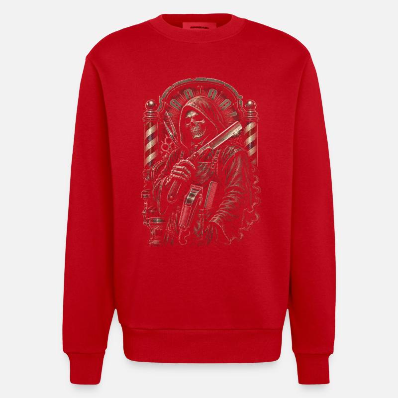 Barber Barbier - Sweat bio épais oversize fabriqué en UE - rouge