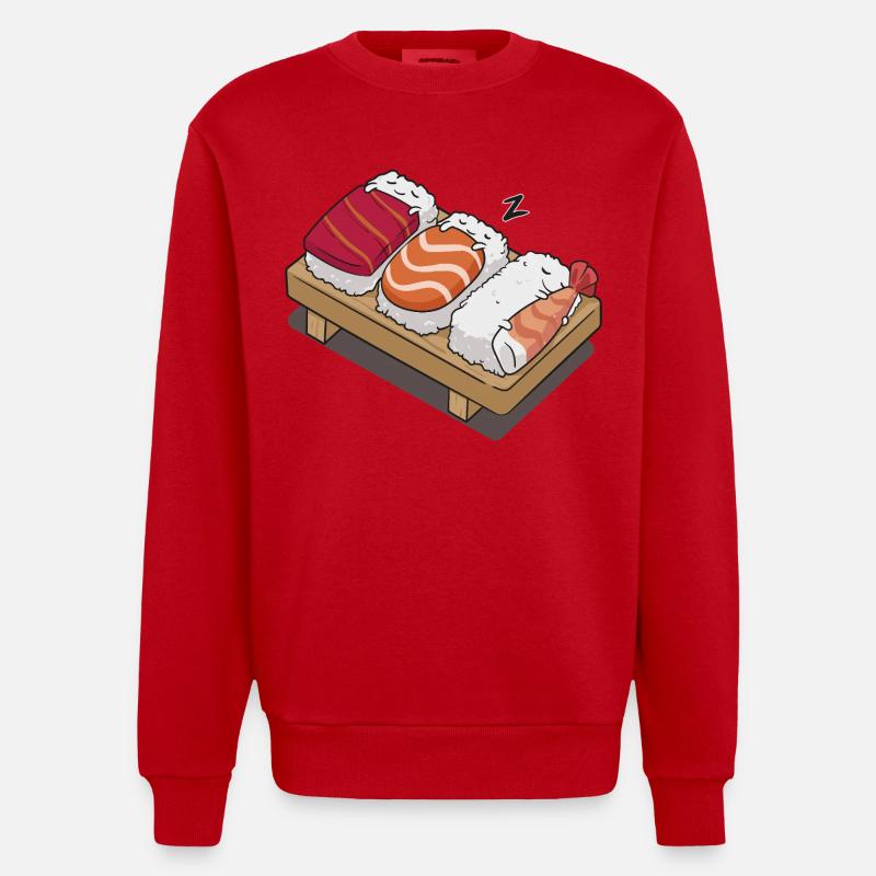 Sushi bébé - Sweat bio épais oversize fabriqué en UE - rouge