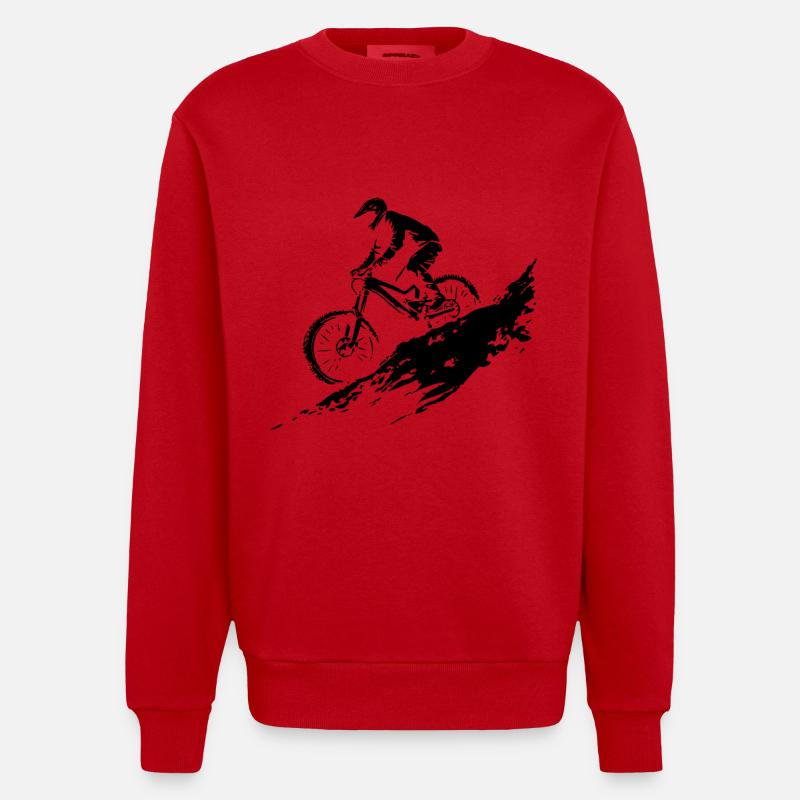VTT - Sweat bio épais oversize fabriqué en UE - rouge