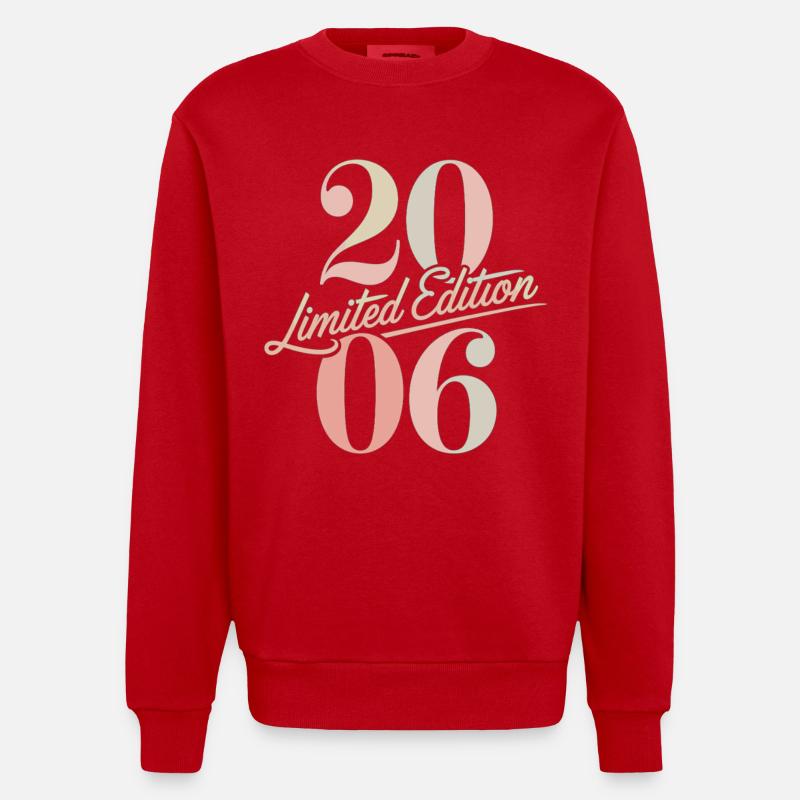 Édition limitée anniversaire 2006 - Sweat bio épais oversize fabriqué en UE - rouge