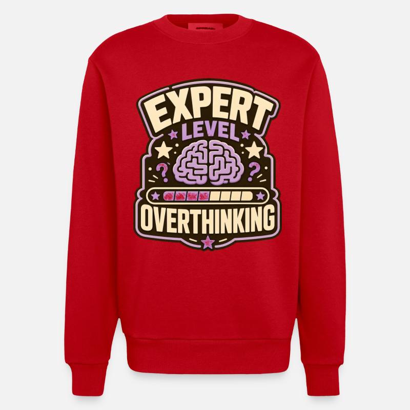 Sur-réflexion au niveau expert - Sweat bio épais oversize fabriqué en UE - rouge