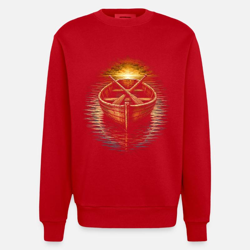 Chapelain, clerc, pasteur Boot - Sweat bio épais oversize fabriqué en UE - rouge