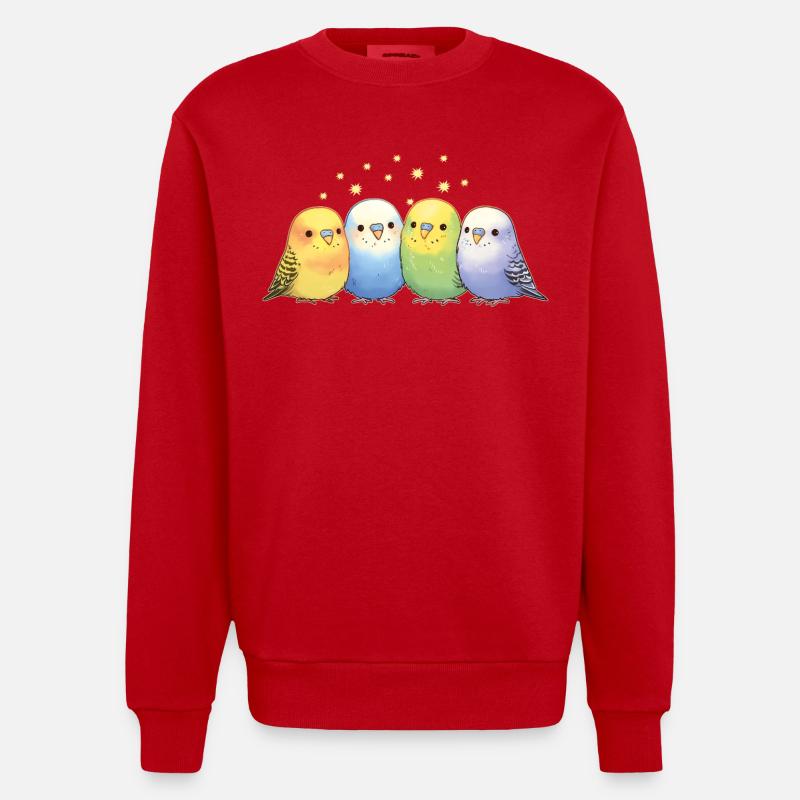 Budgies - Sweat bio épais oversize fabriqué en UE - rouge