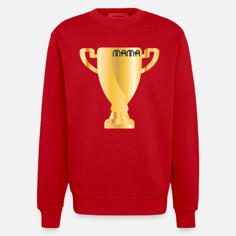 Coupe sportive - Maman - Sweat bio épais oversize fabriqué en UE - rouge