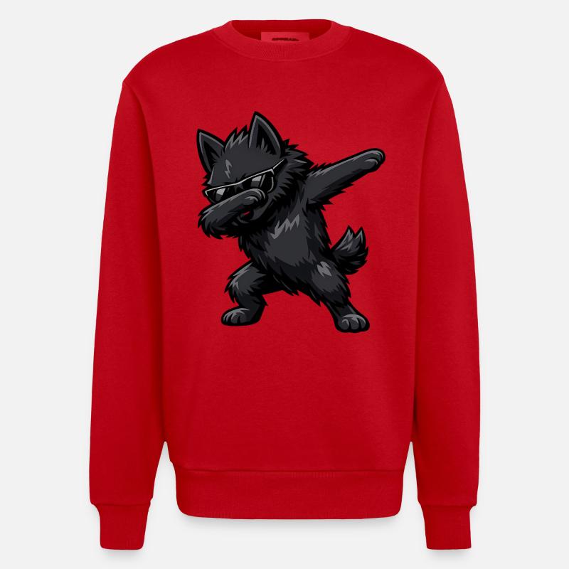 Tabbing Schipperke - Sweat bio épais oversize fabriqué en UE - rouge