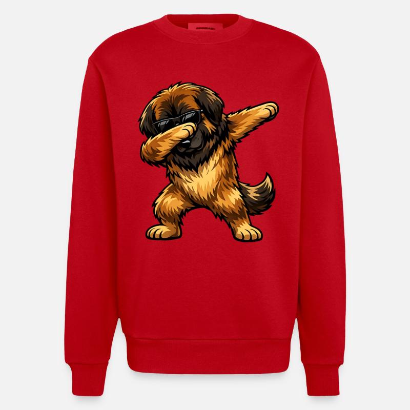 Dab Leonberger - Sweat bio épais oversize fabriqué en UE - rouge