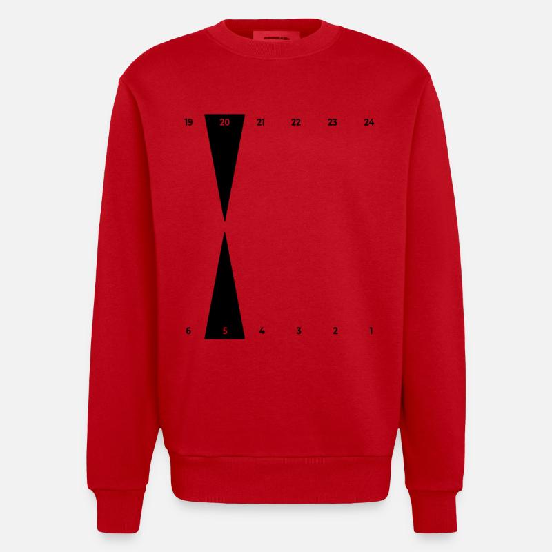 Backgammon | Point d’Or - Sweat bio épais oversize fabriqué en UE - rouge