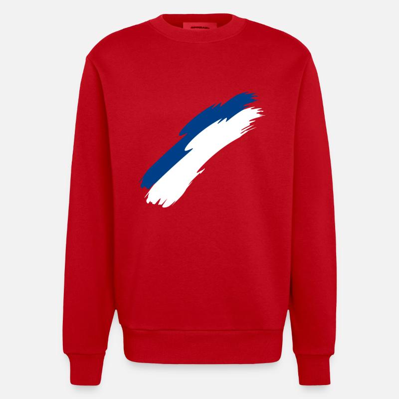 Finlande - Sweat bio épais oversize fabriqué en UE - rouge