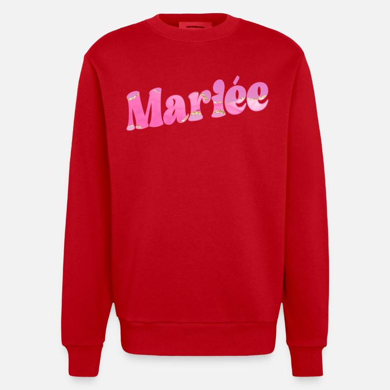 Brauthochzeit - Heavyweight Oversized Organic Crew Neck Made in EU - Rot